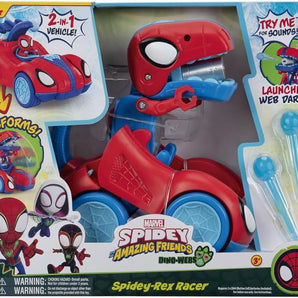 Spidey Spider-Man Bil og Dinosaur 2-i-1 Transformer 20 Cm