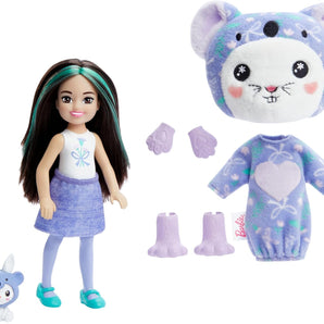 Barbie Dukke Cutie Reveal Chelsea Koala Kostume & 6 Overraskelser 13 Cm