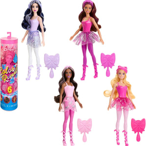 Barbie Dukke Color Reveal Ballerina med 6 Overraskelser 32 Cm