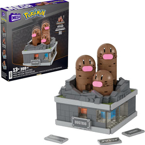 MEGA Pokémon Byggesæt - Mini Motion Dugtrio (350 Dele)