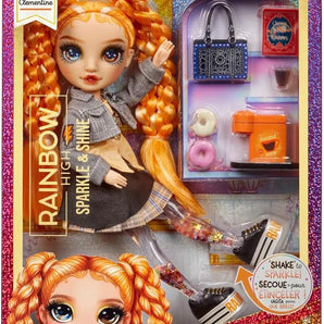 Rainbow High Dukke Clementine Sparkle & Shine med Glitter 28 Cm