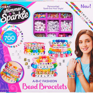 Shimmer ‘n Sparkle DIY Armbåndssæt Venindearmbånd med Bogstaver +700 Dele