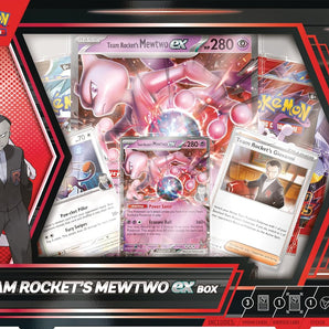 Pokémon Kort Team Rocket's Mewtwo Ex Box m. 4 Boosterpakker