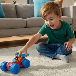 Spidey Spider-Man Figur og Bil med Klatrefunktion 18 Cm