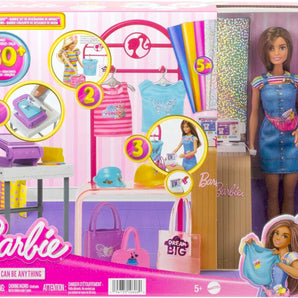 Barbie Dukke Sæt Butik med Tilbehør 30 cm