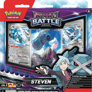 Pokémon Kort Steven Rival Battle Deck m. 60 kort, mønt og spilleplade