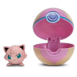 Pokémon Poké Ball Figur Clip ’N’ Go Jigglypuff med Heal Ball 5 cm
