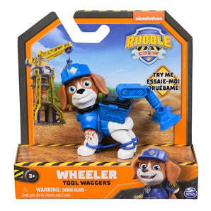 Paw Patrol Figur Wheeler fra Rubble & Crew med Værktøj 6 cm