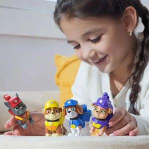 Paw Patrol Figur Charger fra Rubble & Crew med Værktøj 6 cm