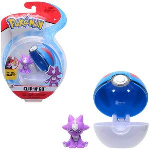 Pokémon Poké Ball Figur Clip ’N’ Go Toxel med Great Ball 5 cm