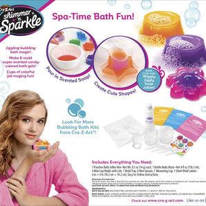 Shimmer ‘n Sparkle DIY Spa-sæt med Duft, Farve og Boblende Gele-sjov +8 år