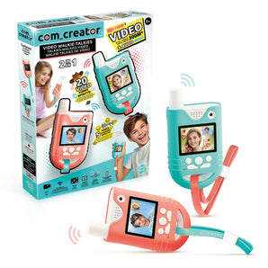 Video Walkie Talkies med Kamera, Skærm og Spil, 100 meter Rækkevidde