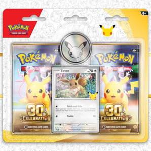 Pokémon Kort 30th Celebration 2-Pack Blister med Promokort og Mønt