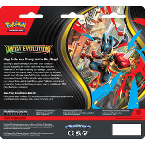 Pokémon Kort Mega Evolution Blister 3 Boosterpakker og Golduck Promo