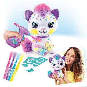 Airbrush Lav Din Egen Bamse Stor Kat 20 Cm