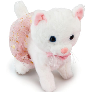 Happy Pets Kat Bamse Kæledyr Realistisk med Gåsnor 30 cm