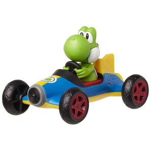 Mario Kart figur Yoshi med Mach 8 Kart 6 cm