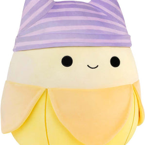 Squishmallows Bamse Junie Banan med Kattehue 40 cm