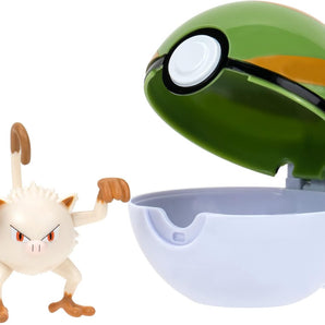 Pokémon Figur Clip ‘N’ Go Poké Ball med Mankey 5 cm
