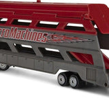 Micro Machines Mini Hauler rød med rampe