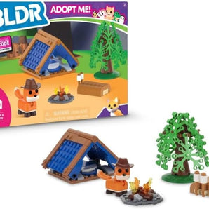 BLDR Roblox Adopt Me! Byggesæt Ræv med Lejr Inklusiv Virtuel Kode
