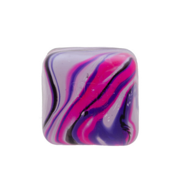 NeeDoh Nice Cube Swirl squishy med pink og lilla hvirvler