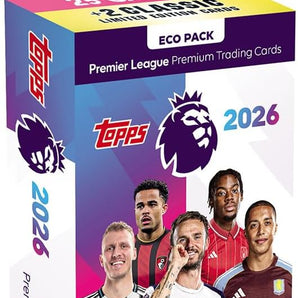 Topps Fodboldkort Premier League 2025/2026 - Eco Pack m. 27 kort