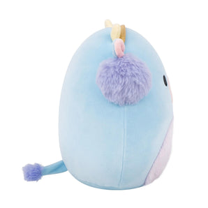 Squishmallows Bamse Clayton Blå Ko med Ørevarmere 19 cm
