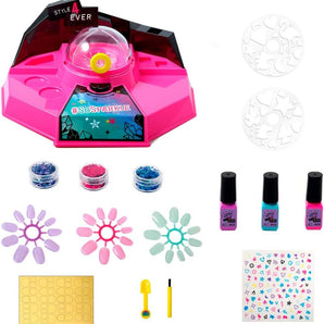 STYLE 4 EVER - DIY Nail Bar med Glitter, Neglelak og Tatoveringsstickers