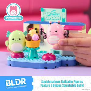 BLDR Squishmallows Frozen Yogurt Fun Byggesæt med Andreina og Mipsy figurer 13 cm