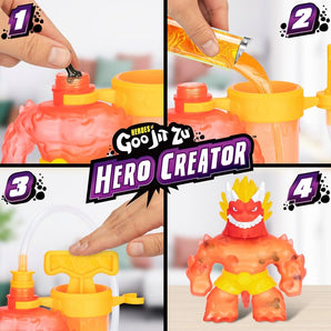 Heroes of Goo Jit Zu Figur Blazagon DIY Lav Din Egen 15 Cm
