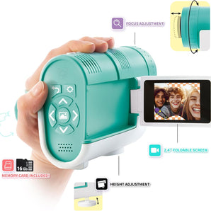 2-i-1 Projektorkamera til Børn - Innovativt Videokamera og Projektor