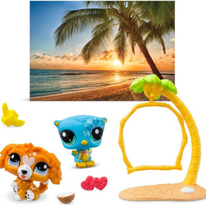Littlest Pet Shop Figurer Sunset Pals 2-Pack med Tilbehør 5 cm