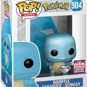 Funko Pop! Squirtle Diamond Eksklusiv Version - 2021 Summer Convention Sticker