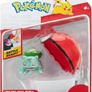 Pokémon Clip ‘N’ Go Poké Ball med Bulbasaur Figur 5 cm