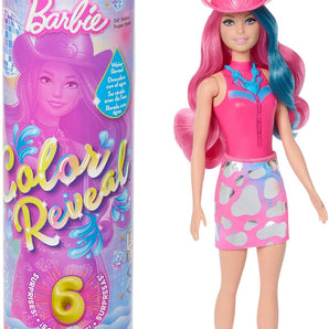 Barbie Dukke Color Reveal Disco Overraskelse med Tilbehør 32 cm