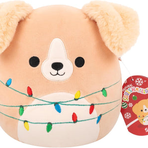 Squishmallows Bamse Jul Golden Retriever Hund 20 Cm