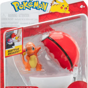 Pokémon Poké Ball Clip ’N’ Go Charmander med Pokéball 5 cm