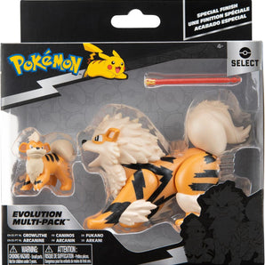 Pokémon Figurer Select Evolution Pack Growlithe & Arcanine 8 cm