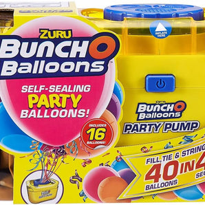 Pumpe til Selvforseglende Latex Partyballoner - Inkl. 16 stk.