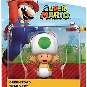 Super Mario Figur Grøn Toad 6,5 cm