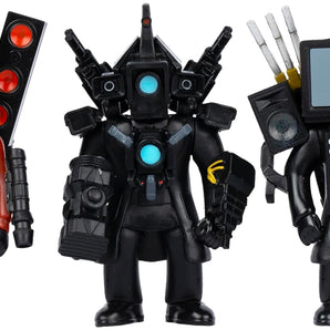 SKIBIDI Toilet Figurer Titan 3-Pack 5 Cm