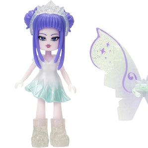 Roblox Royale High Ice Fairy Modedukke 7,5 cm med 9 Tilbehørsdele og Kode