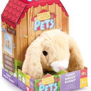Happy Pets Kanin Bamse Kæledyr Realistisk og Interaktiv 15 cm