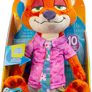 Disney Zootropolis 2 Bamse Nick Wilde Interaktiv Plys med Lyd 35 cm