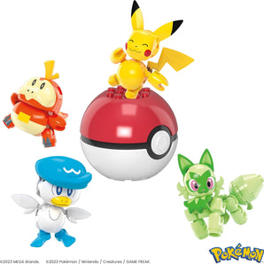 MEGA Pokémon Byggesæt Paldea Starter Team & Pokéball 79 Dele