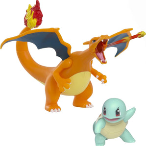 Pokémon Figur 2-Pak Charizard & Squirtle 11 cm