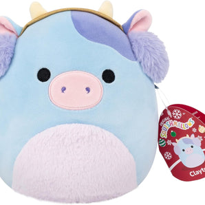 Squishmallows Bamse Jul Blå Ko 20 Cm