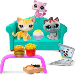 Littlest Pet Shop Figurer Diner Dash Figurpakke med Tilbehør 5 cm