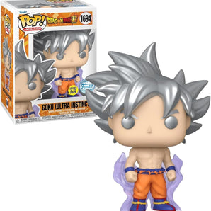 Funko POP! Dragon Ball Super Goku Ultra Instinct Glow in the Dark Exclusive #1694 10 cm